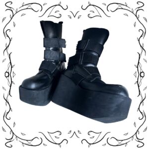 Koji Kuga Belted Platform Boots